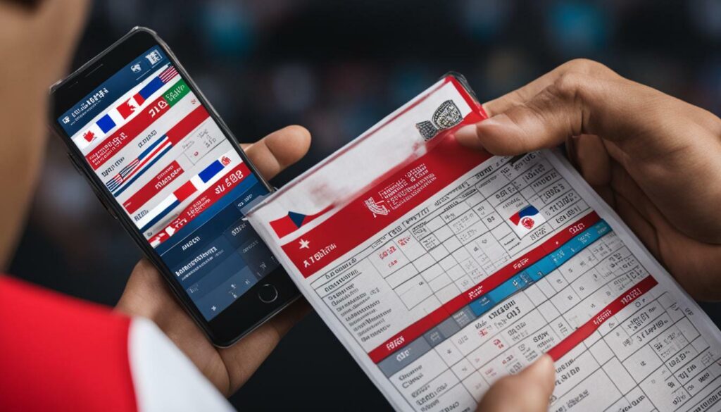 Taruhan langsung (in-play betting)